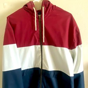 Weather proof jacket (red,white,blue)